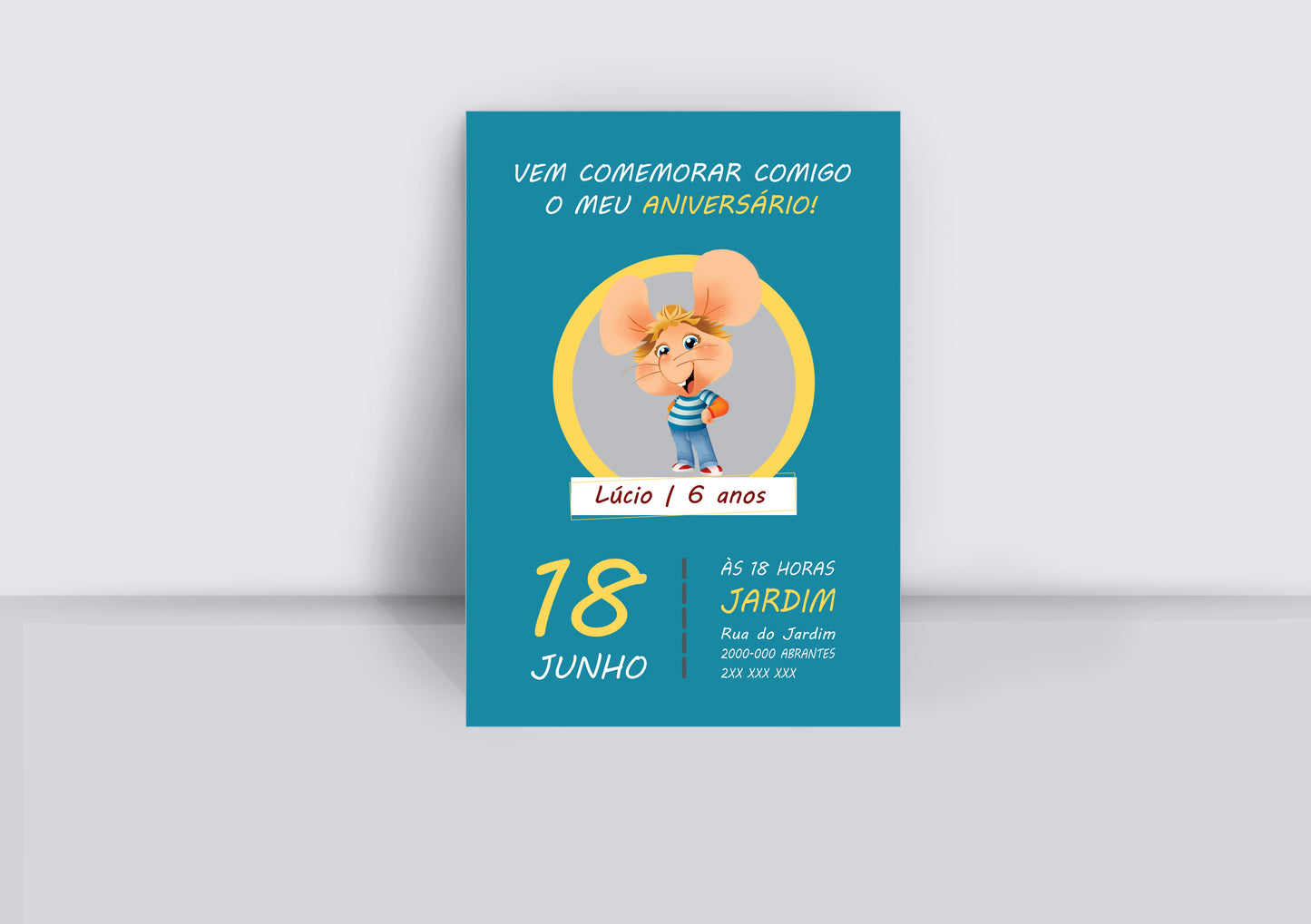 Convite Topo Gigio