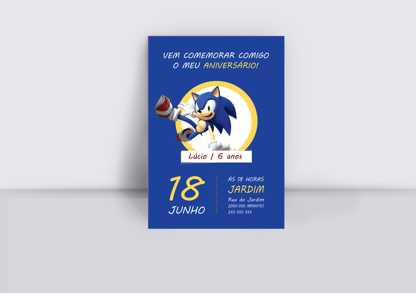 Convites Sonic