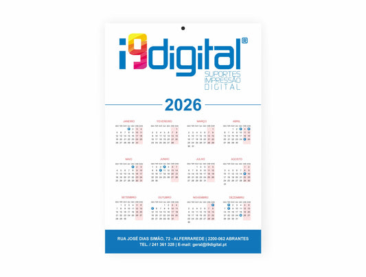 Calendários de Parede Personalizados